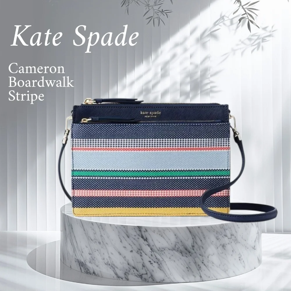 Kate Spade Cameron Boardwalk Stripe Crossbody,NWT